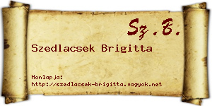 Szedlacsek Brigitta névjegykártya